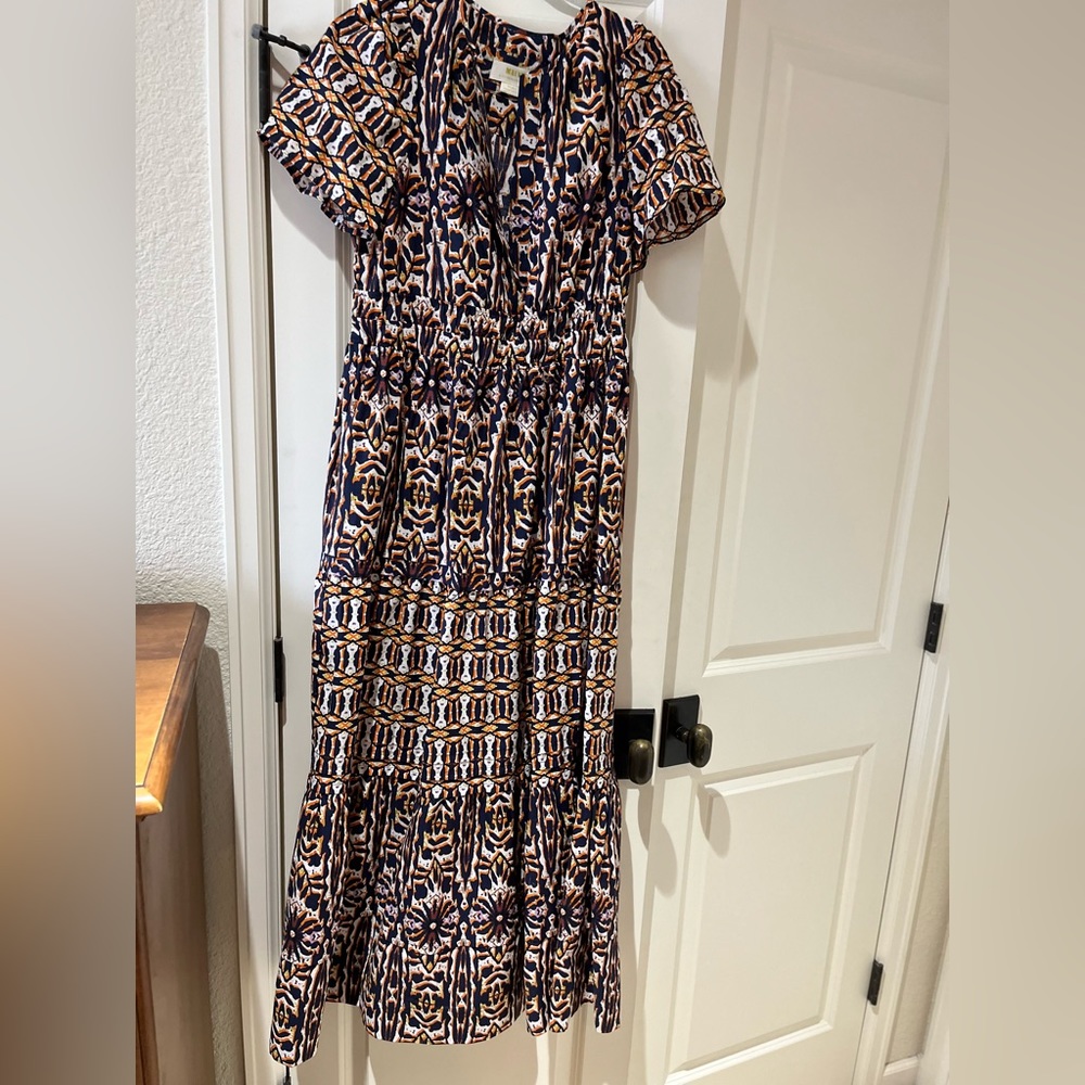 Pattern Anthro midi dress